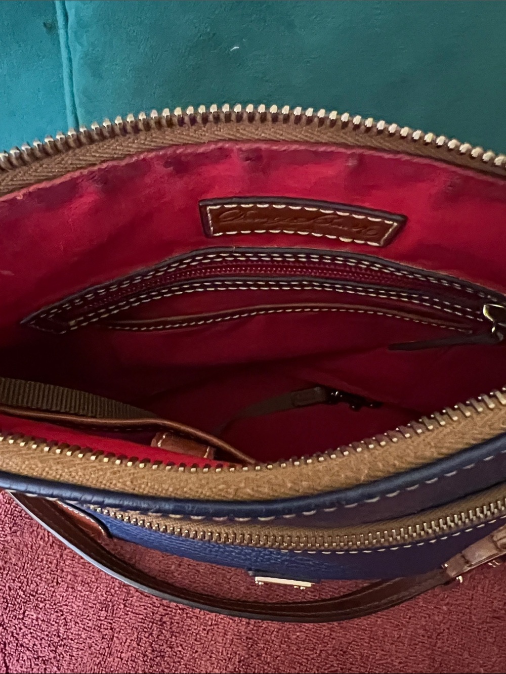 Dooney and Bourke Blue crossbody Bag - Picture 9 of 10